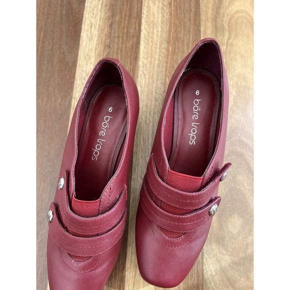 Bare traps red leather pumps size 6 in brand new condition - Picture 3 of 6